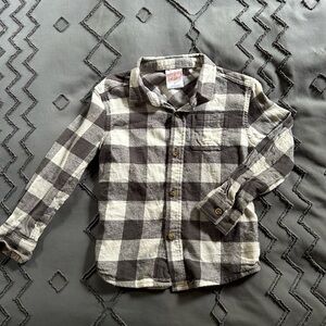Jumping Beans Boy Flannel Button Up. Size 4T